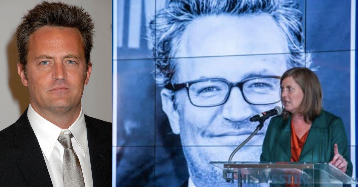 Caitlin Morrison said she still hears brother Matthew Perry's voice in her head after his death.