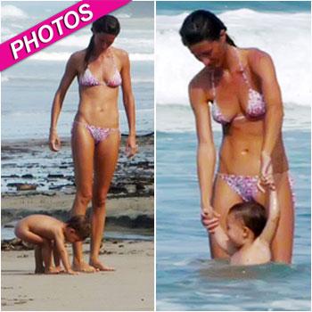 Beach Bums! Gisele Bundchen And Baby Brady Make A Splash In Costa Rica