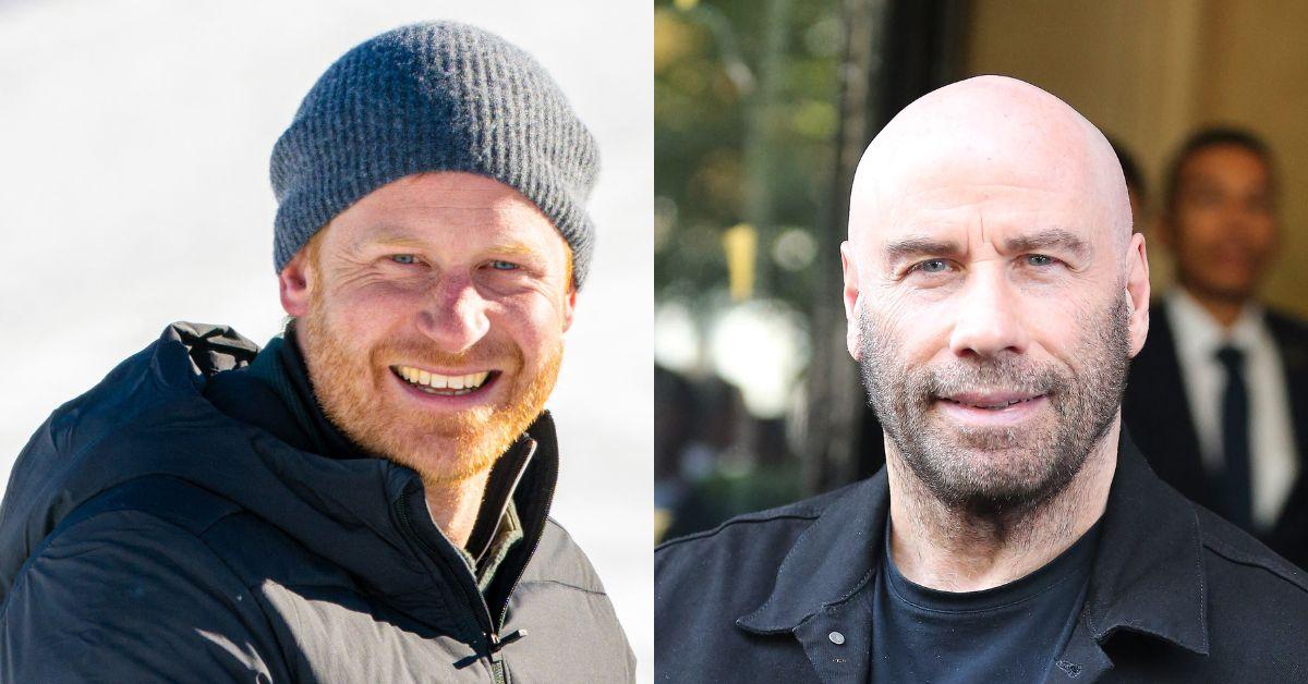 john travolta prince harry hollywood bromance princess diana