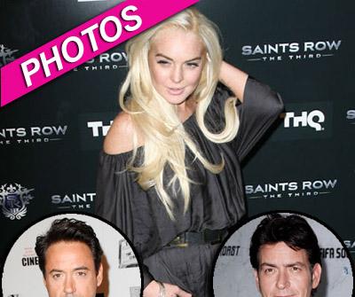 //lindsay lohan charlie sheen