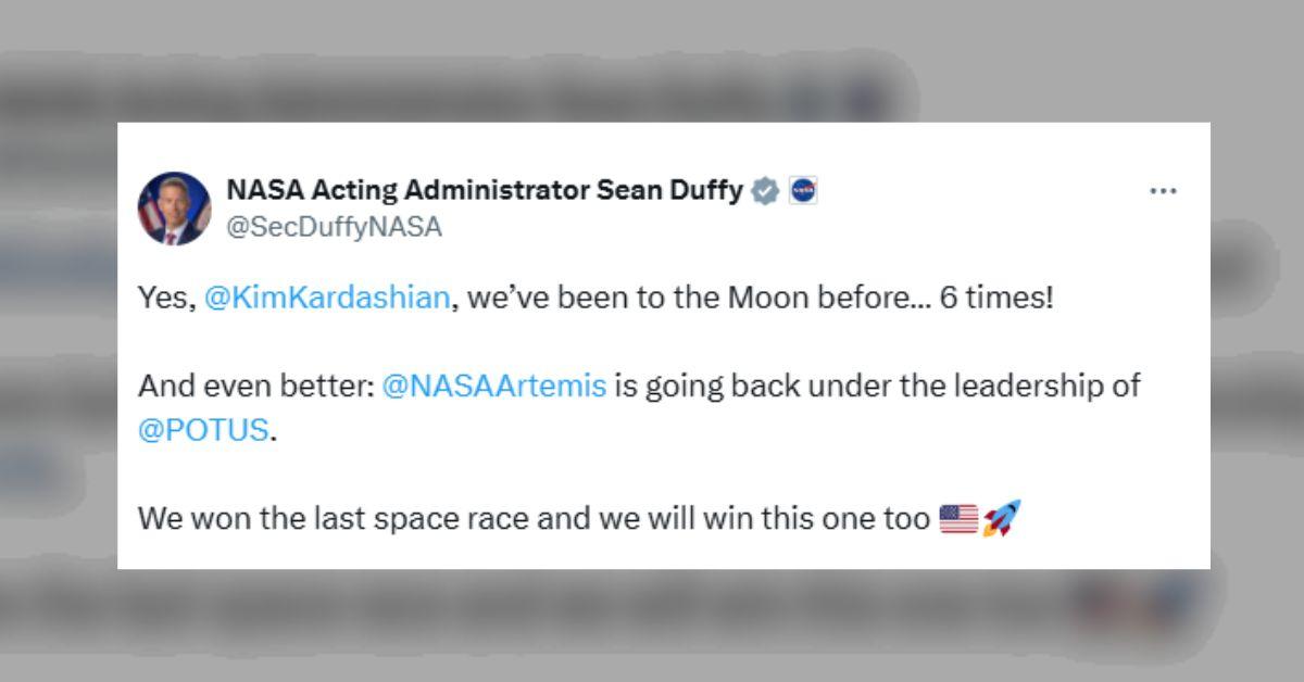 Screenshot of Sean Duffy's tweet