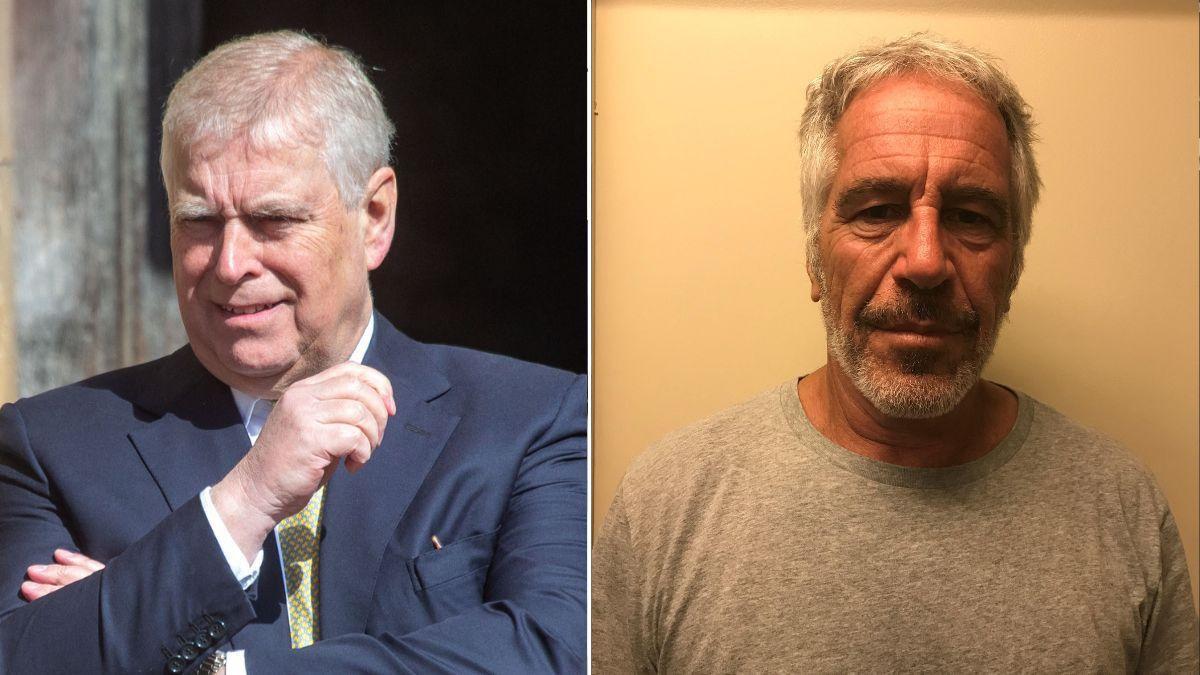 Photo of Andrew Windsor and Jeffrey Epstein