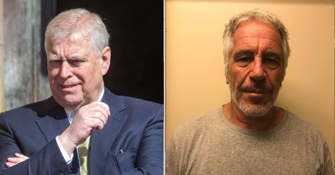 Photo of Andrew Windsor and Jeffrey Epstein