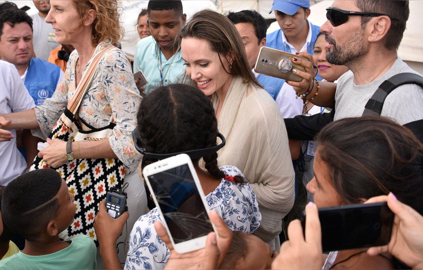 Angelina Jolie Visits Refugee Camp