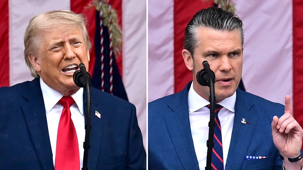Donald Trump implied Pete Hegseth would 'finish off' Iran.