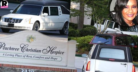 //bobbi kristina brown hearse funeral home vehicle hospice photos pp
