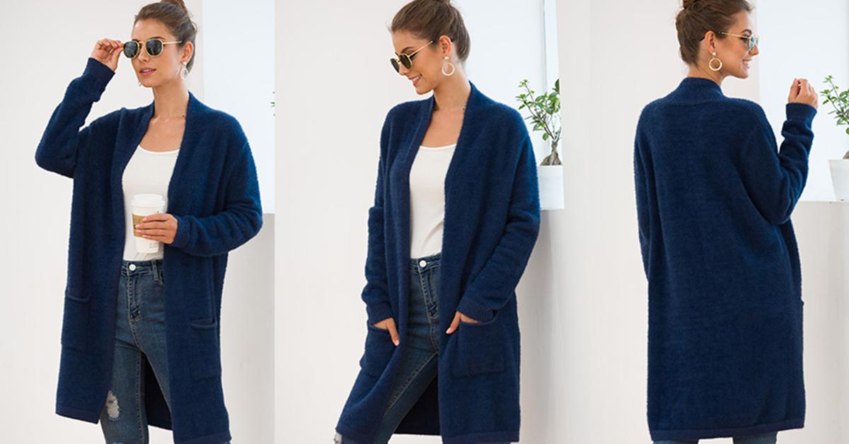 QIXING Open Front Knit Cardigan Is the Softest Sweater Ever