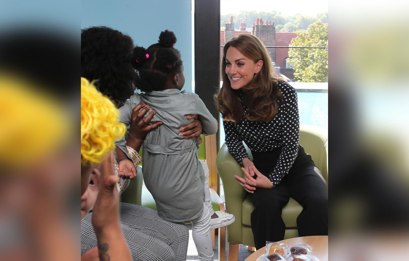 Duchess Kate Middleton Dressed Casual As She Visited Sunshine House Children and Young People's Health and Development Centre in London