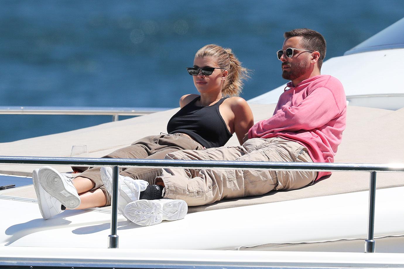 Scott Disick Runs To Sofia Richie