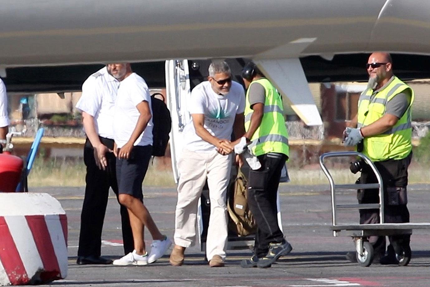 George Clooney Limping Car Accident