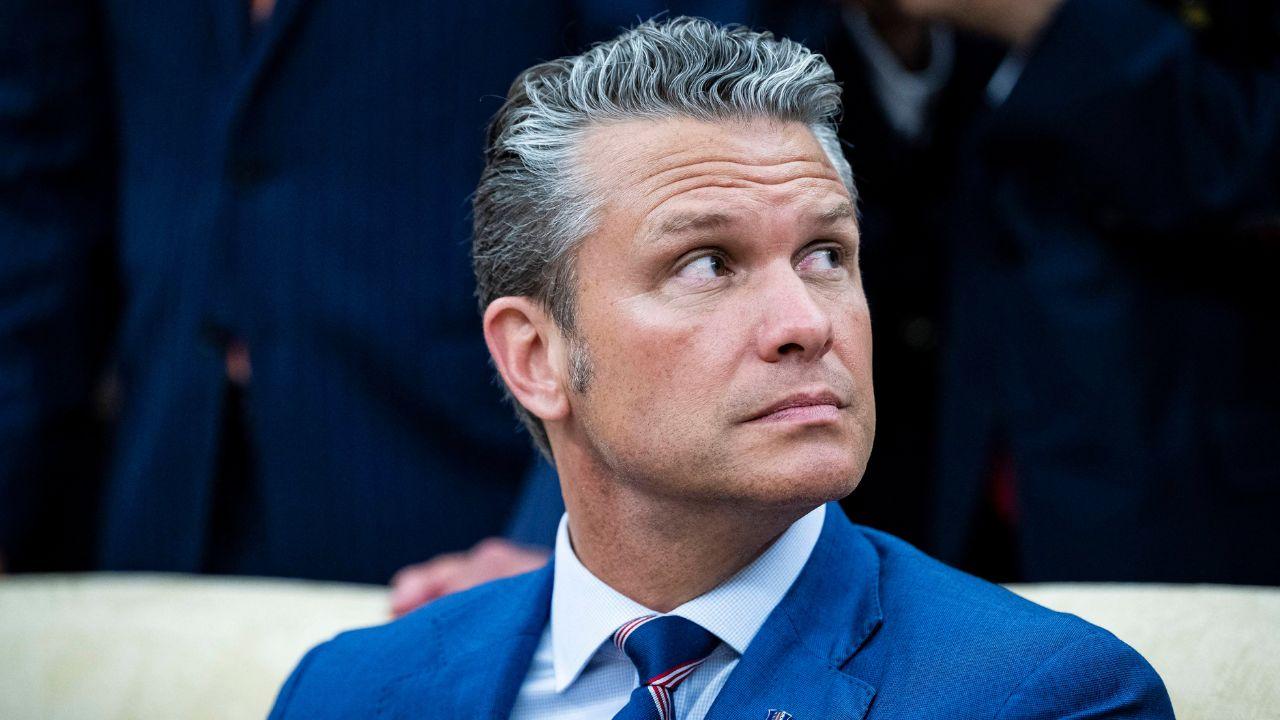 image of Pete Hegseth admitted his Lindsey Graham impression 'always devolved into a Trump accent.'