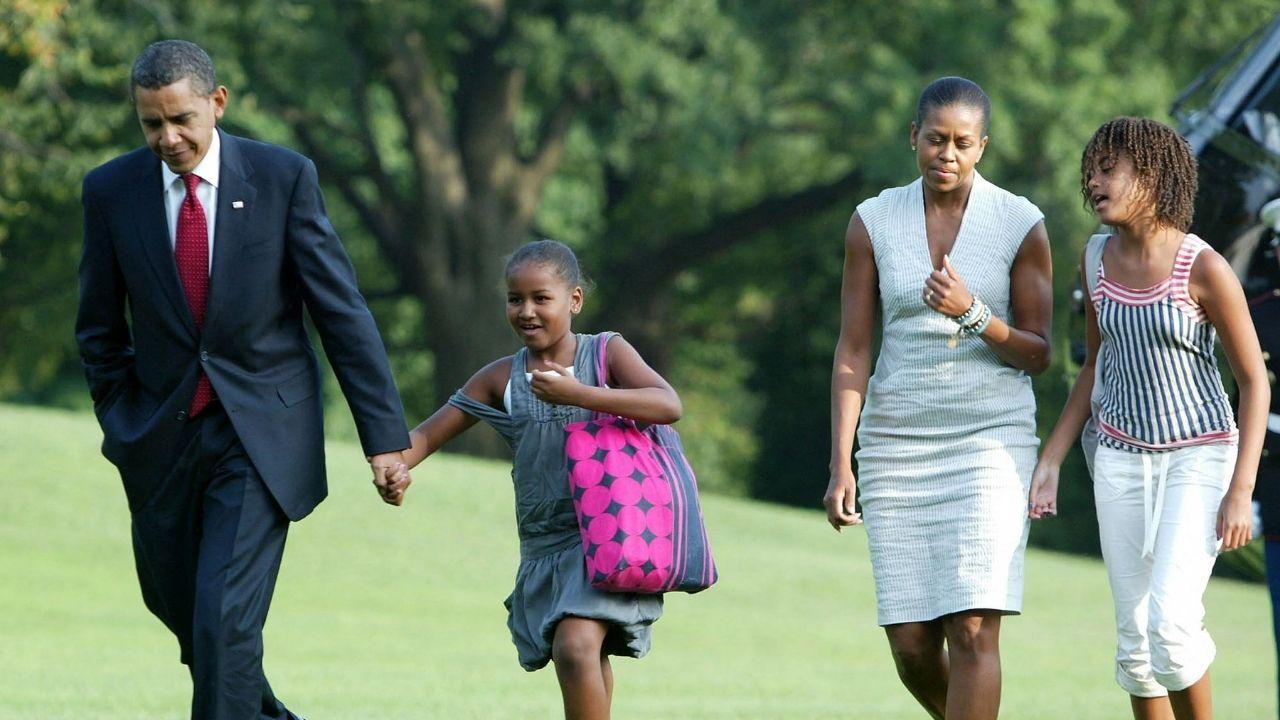 Photo of Obama family