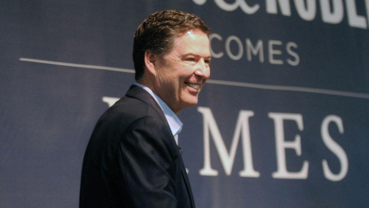 James Comey said he did not 'want to be associated with violence of any kind' after explaining the social media post.