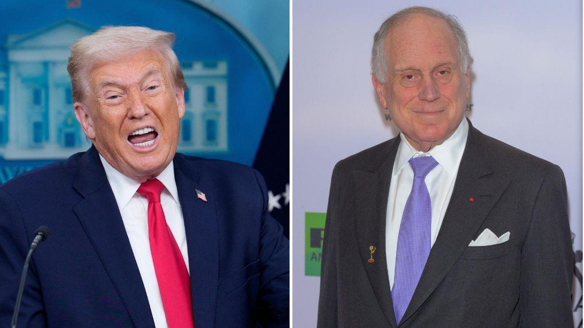 Split photos of Donald Trump and Ronald Lauder