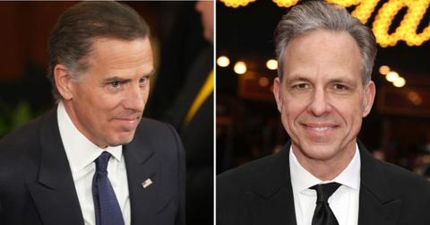 Split photo of Hunter Biden, Jake Tapper