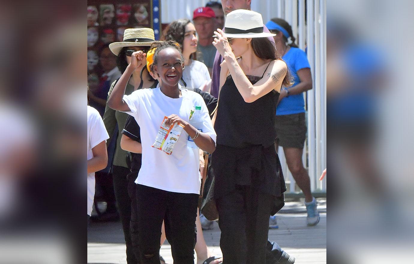 //skinny Angelina jolie twins birthday disneyland