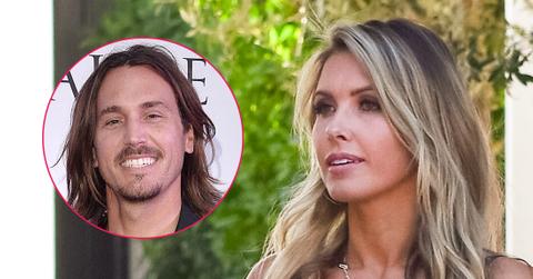 Audrina Patridge wears a black top. Inset, Corey Bohan.