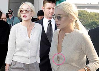 //lindsay lohan bra court splash