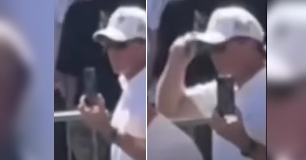 Split photo of Charilie Kirk's bodyguards