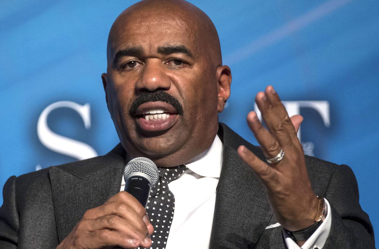 //steve harvey insults flint caller enjoy your brown water pp