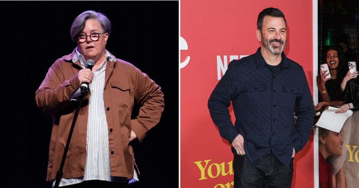 Photo of Rosie O'Donnell and Jimmy Kimmel
