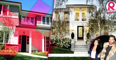 //kourtney kardashian scott disick calabasas house wide