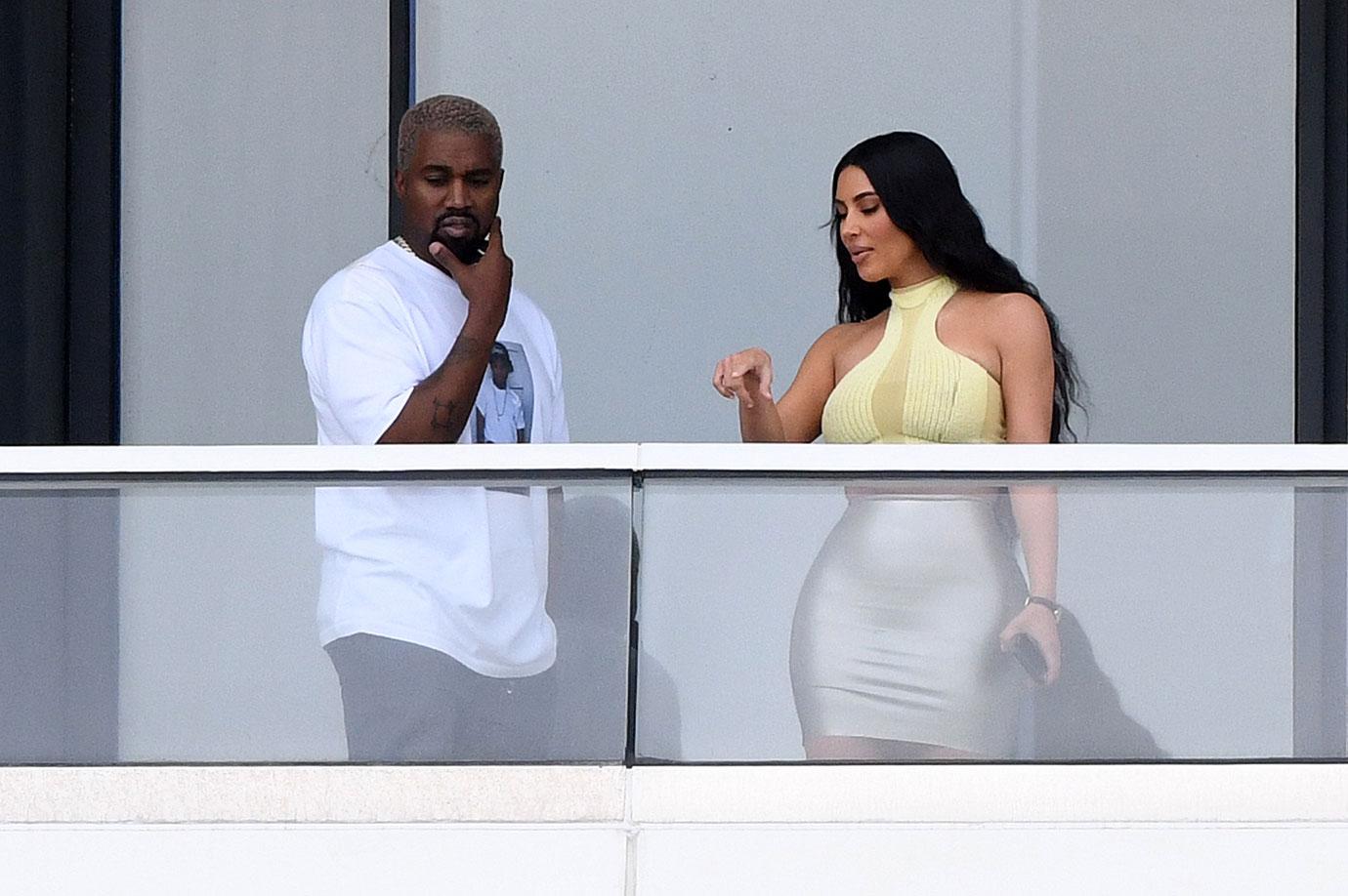 Kim Kardashian And Kanye West Pack On The PDA After Baby News