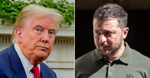 Composite photo of Donald Trump, Volodymyr Zelensky