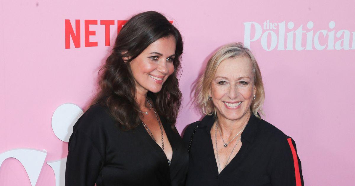 Photo of Julia Lemigova and Martina Navratilova