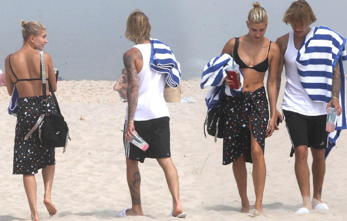 Hailey Baldwin With Justin Bieber in the Hamptons July 2, 2018