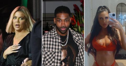 khloe kardashian bans tristan thompson christmas eve kardashian party maralee nichols baby mama