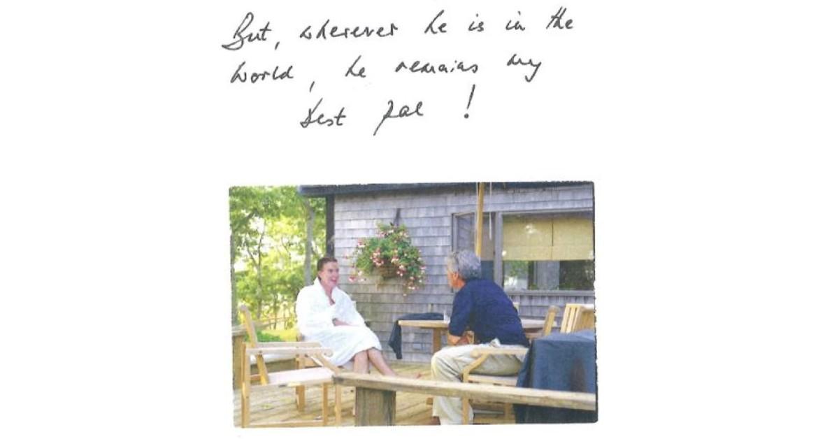 Photo of Peter Mandelson and Jeffrey Epstein