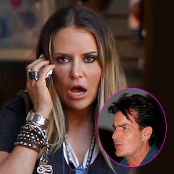 Charlie Sheen pack bags Brooke Mueller