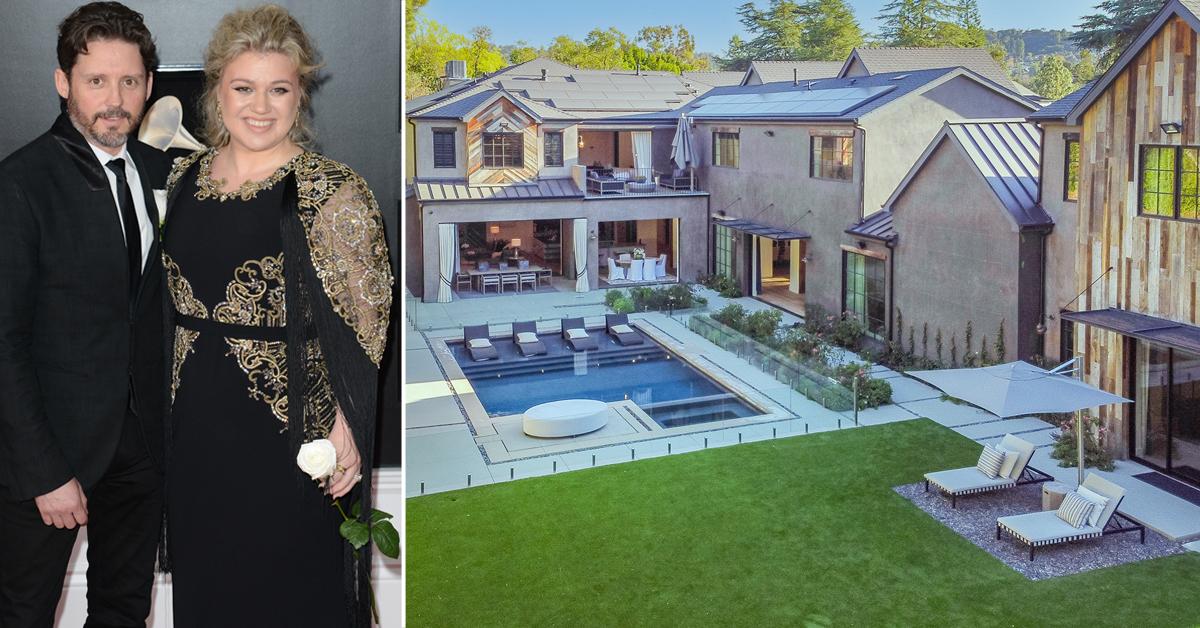 kelly clarkson sells la encino mansion  million divorce brandon blackstock prenup custody