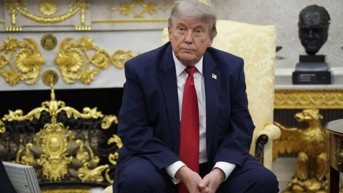 Donald Trump was called out for emphasizing gold decor as Americans worried about the economy.