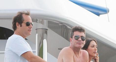 //simon cowell lauren andrew silverman square wenn