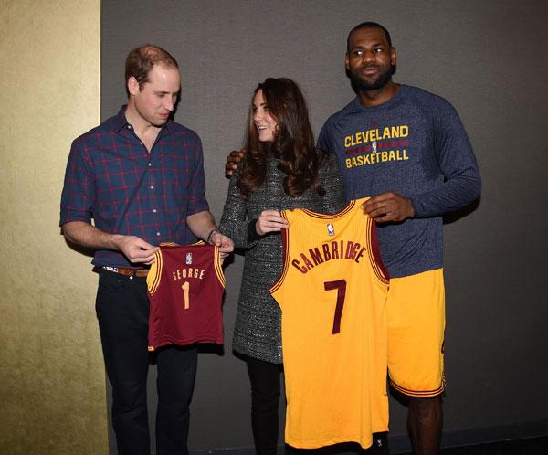 Lebron James Meets Kate Middleton