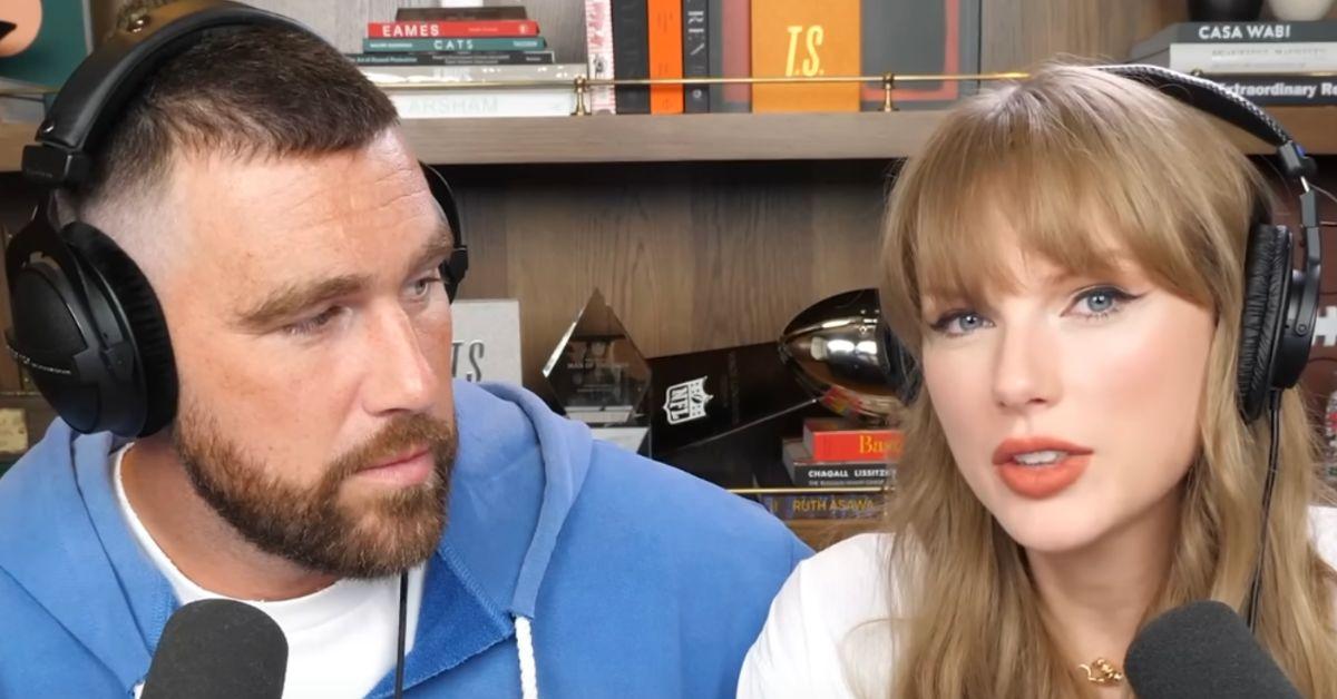 Photo of Travis Kelce and Taylor Swift