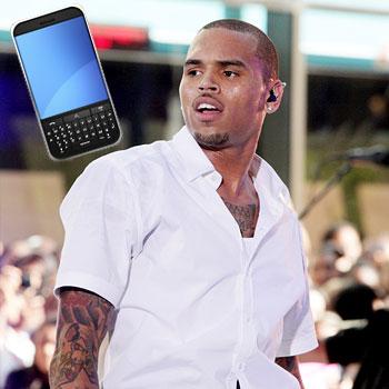 //chris brown cell phone