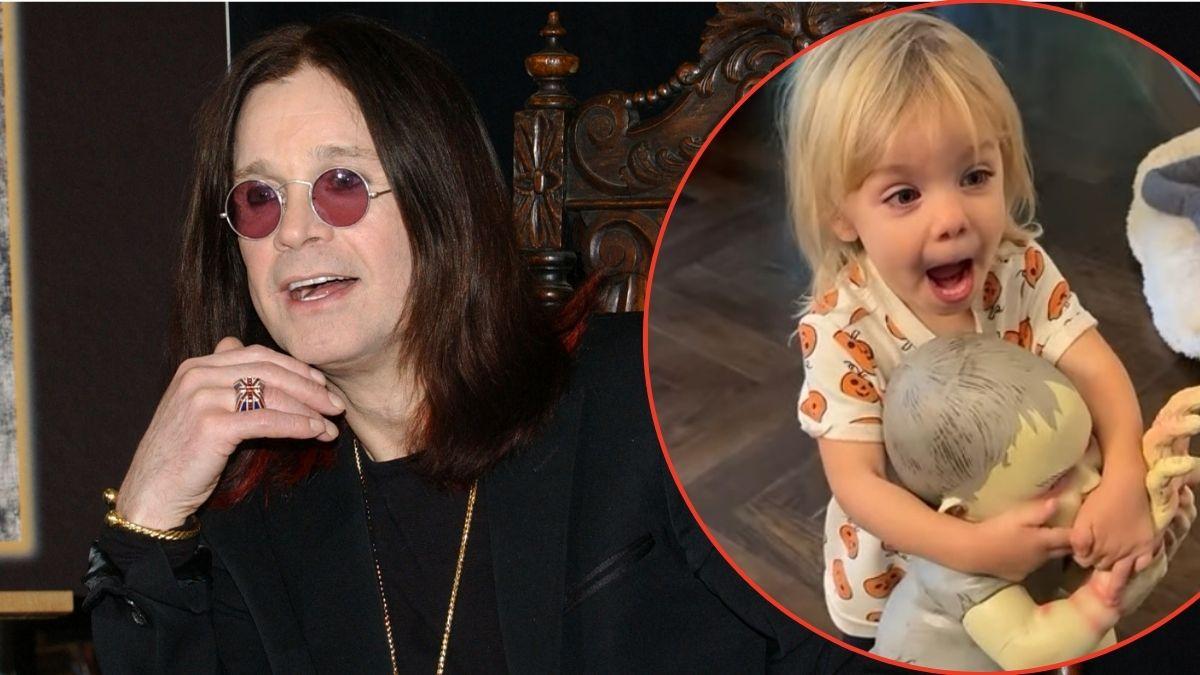 Photo f Ozzy and Maple Osbourne