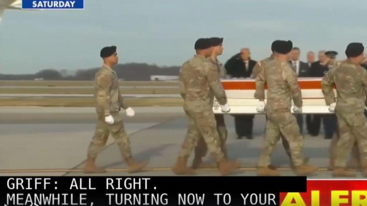 Fox News aired the wrong footage of Donald Trump attending a dignified transfer.