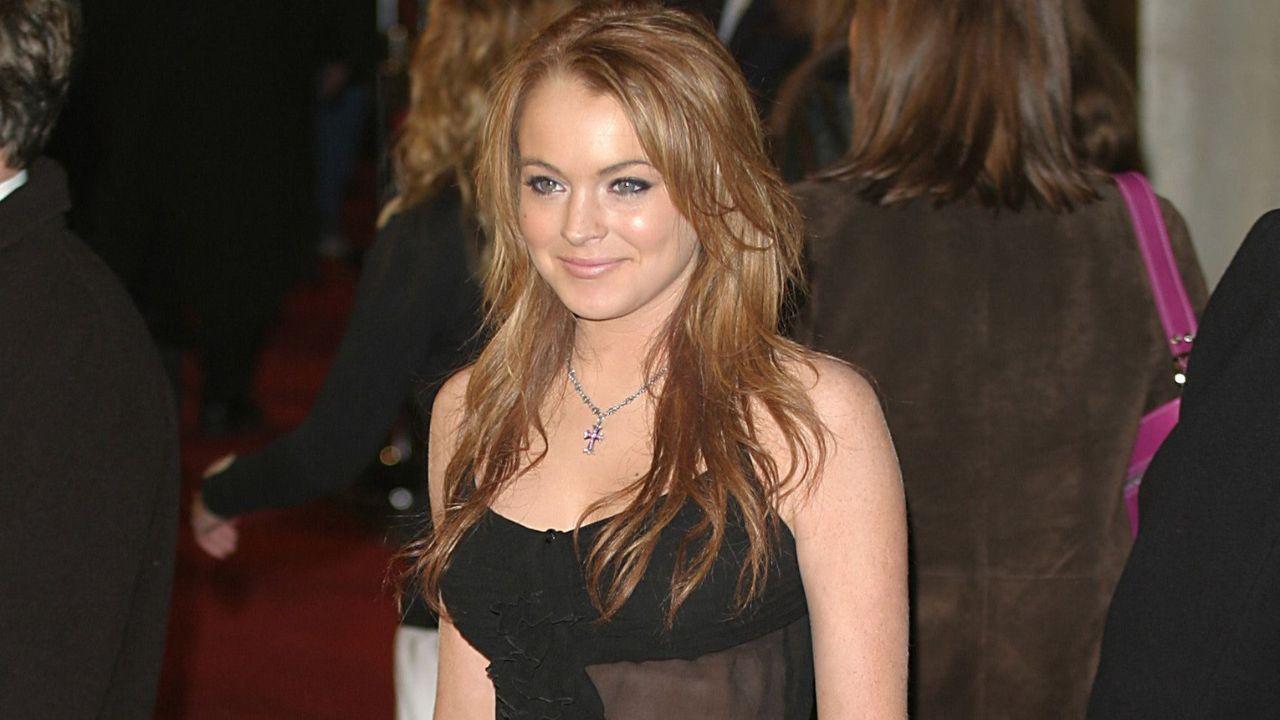 Image Of Lindsay Lohan during The Perfect Score premiere