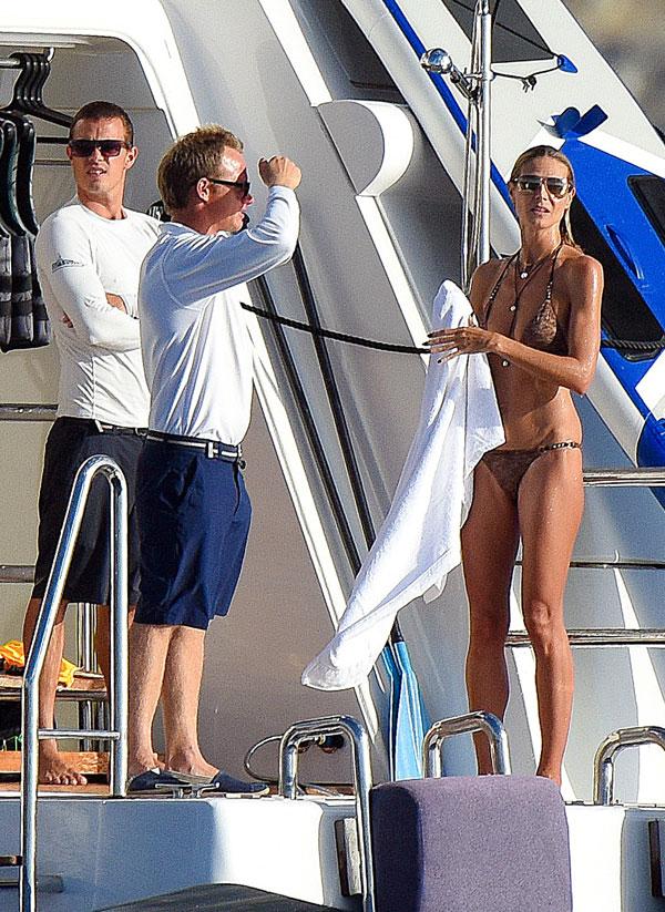 //Heidi Klum Bikini St Barts France