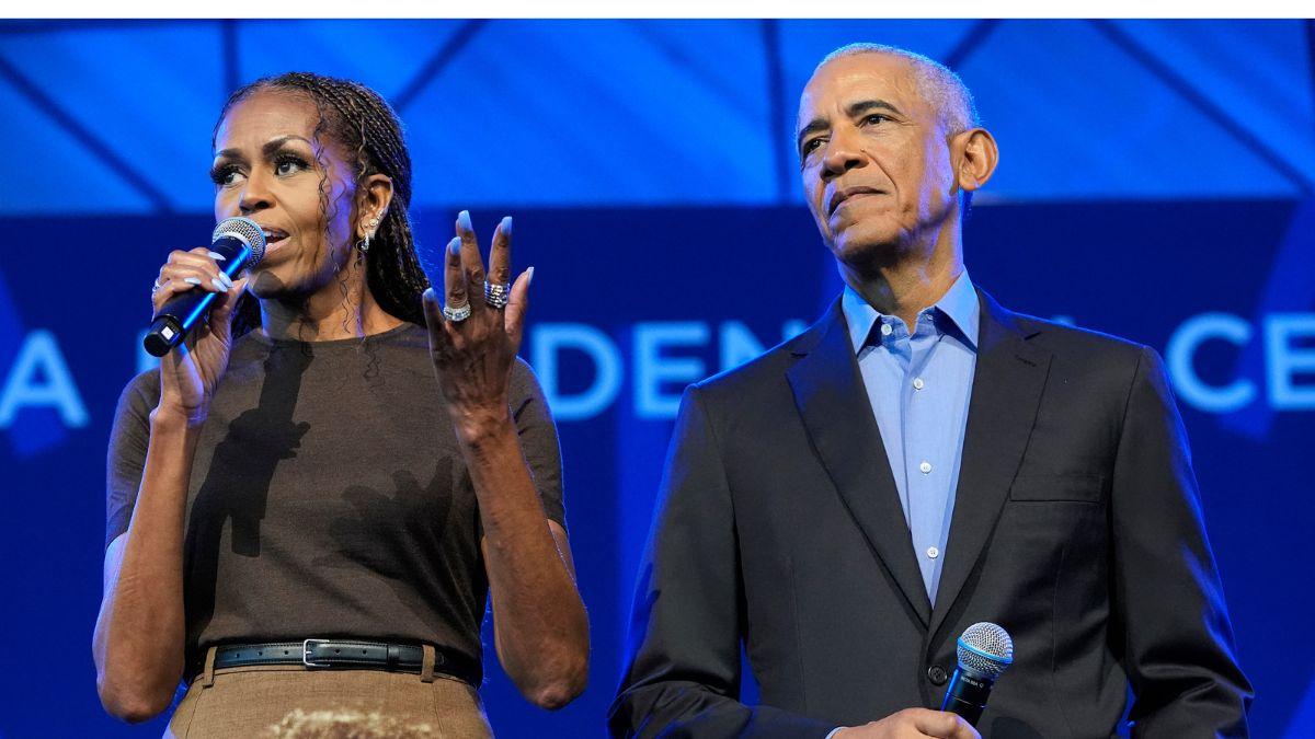 Photo of Michelle and Barack Obama