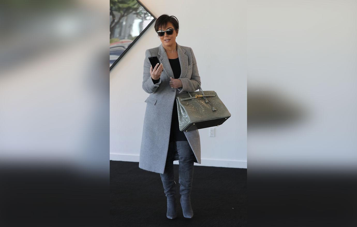 Kris Jenner And Scott Disick Visit Art Gallery