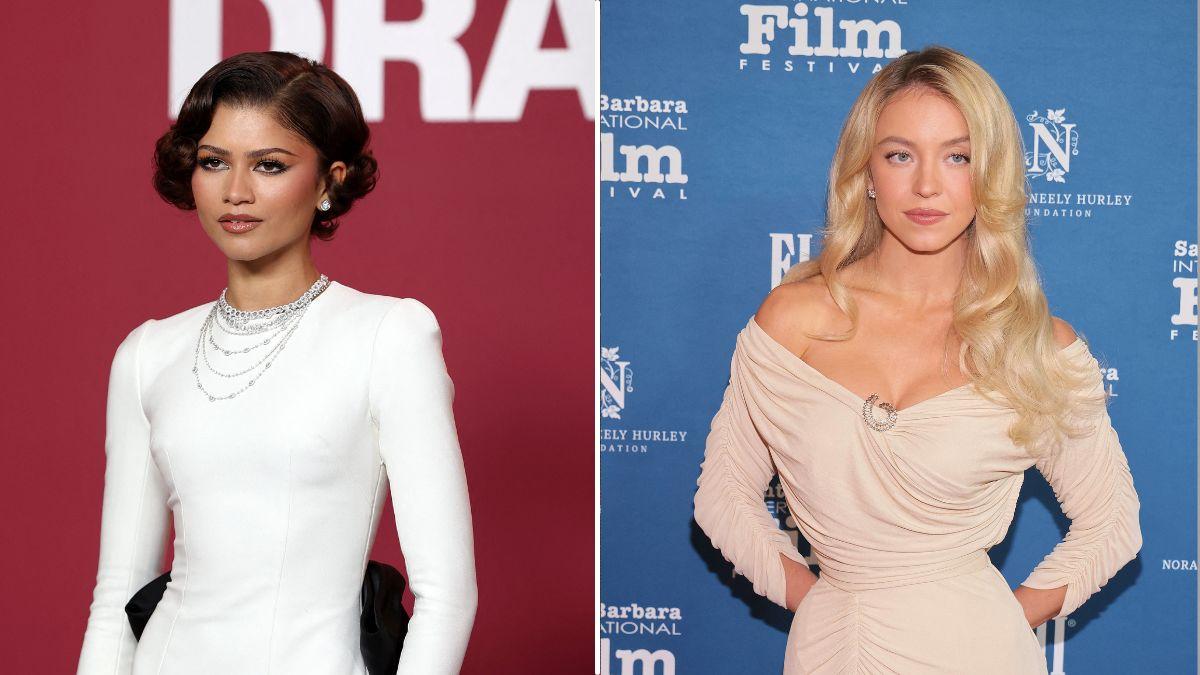 Split photo of Zendaya and Sydney Sweeney