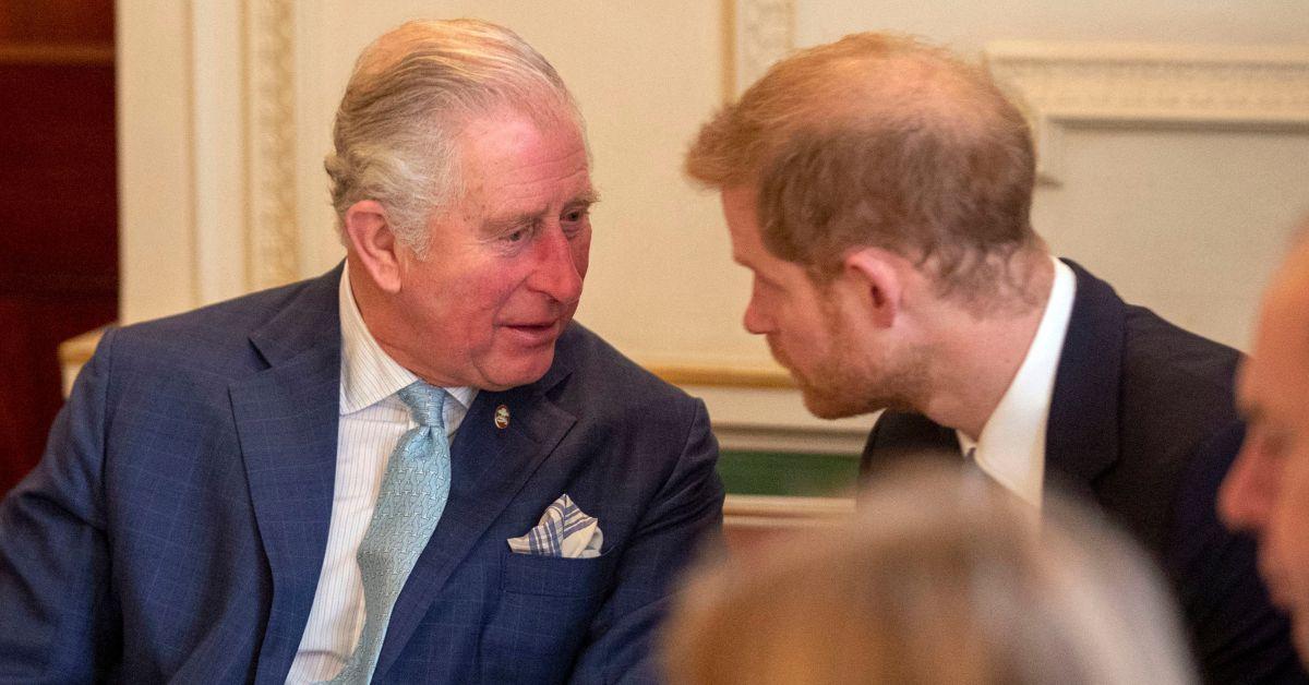 Photo of King Charles III and Prince Harry