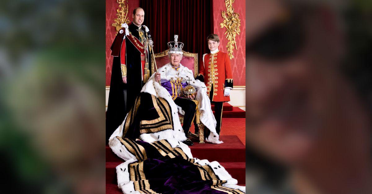 Photo of Prince Wiliam, Prince George and King Charles