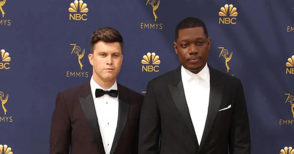 photo of Colin Jost and Michael Che