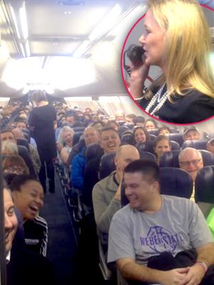 //southwest airlines flight attendant mary cobb funny tall